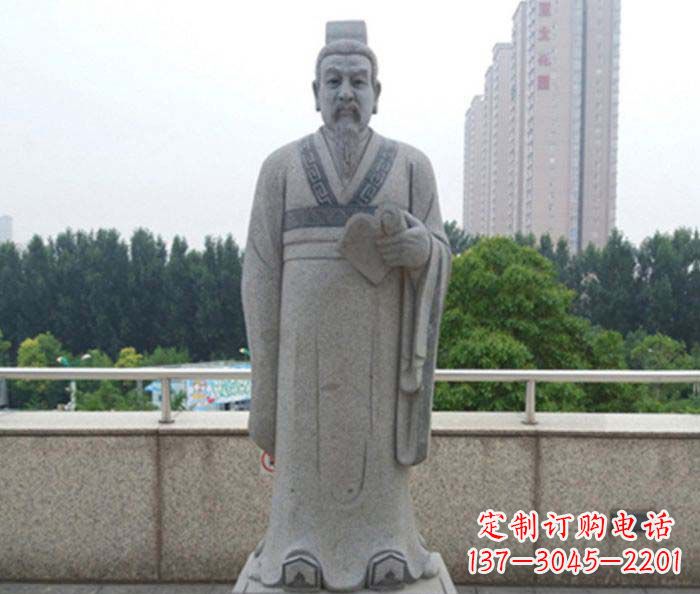 荆州先秦法家代表人物商鞅石雕