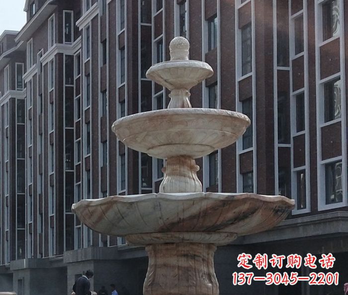 荆州小区景观大型喷泉石雕 (6)