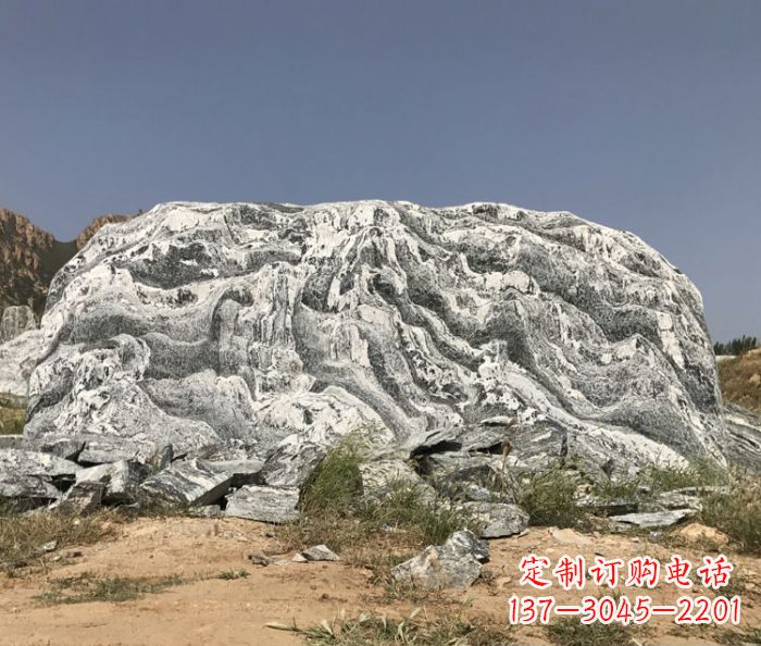 荆州雪浪石假山公园景观石雕 (2)