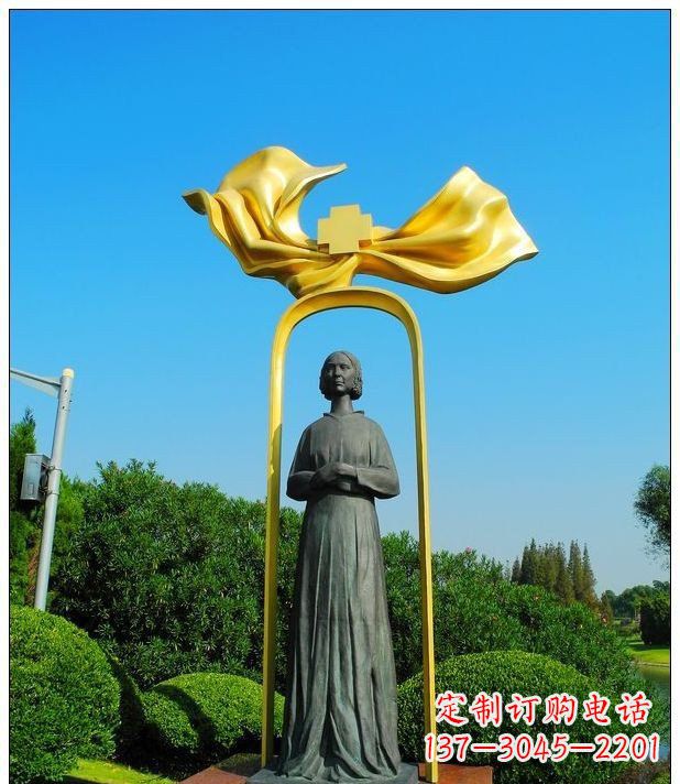 荆州医院南丁格尔名人铜雕