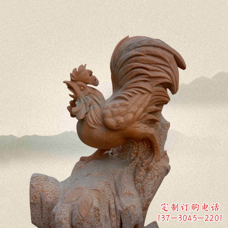 荆州酉鸡景观石雕