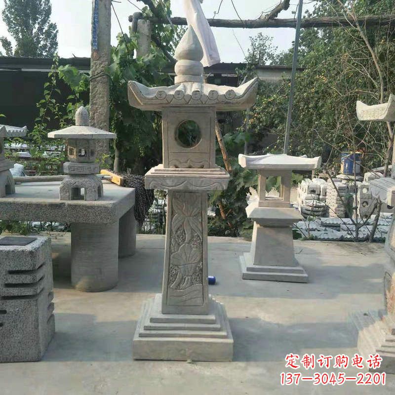 荆州园林仿古做旧中式石灯