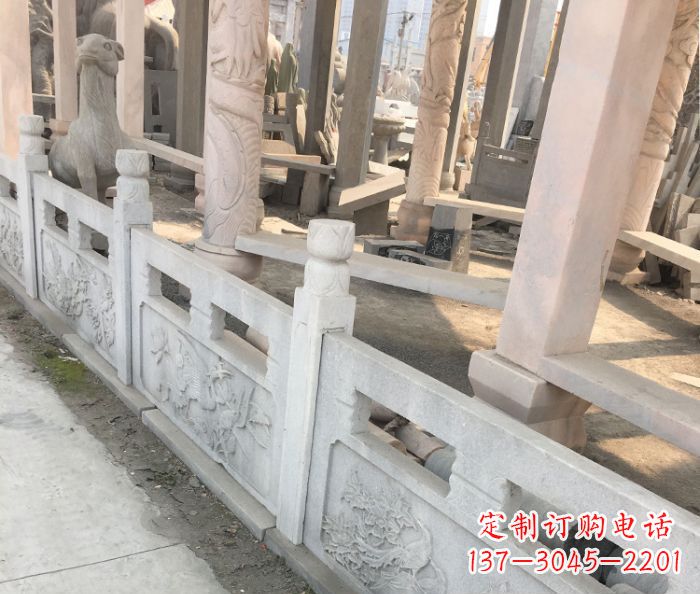 荆州园林景观大理石浮雕栏板石雕
