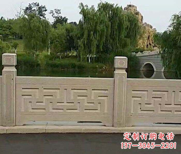 荆州园林景观大理石栏板石雕 (4)