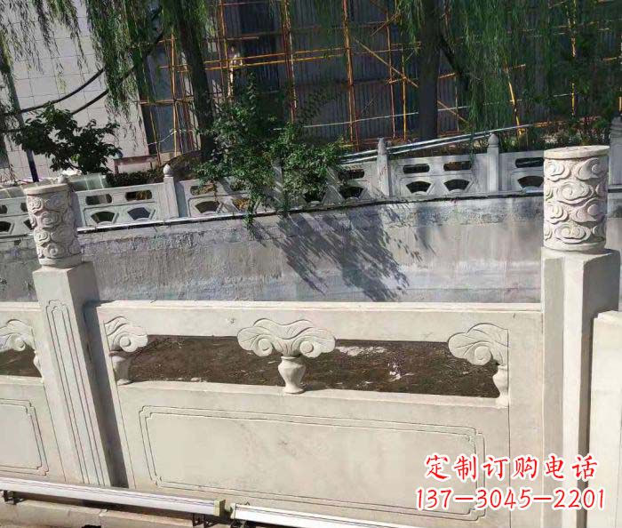 荆州园林景观大理石栏板石雕 (6)