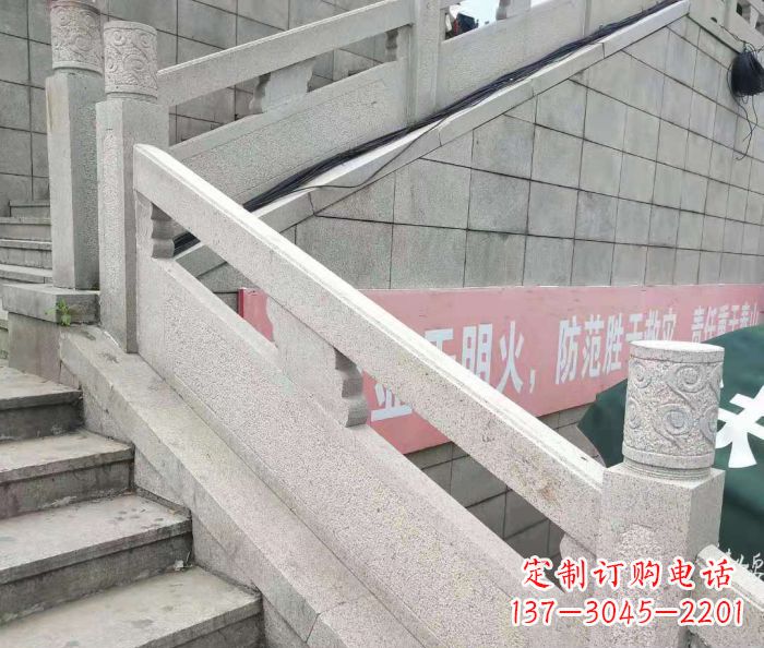 荆州园林景观大理石桥栏板石雕_1 (2)