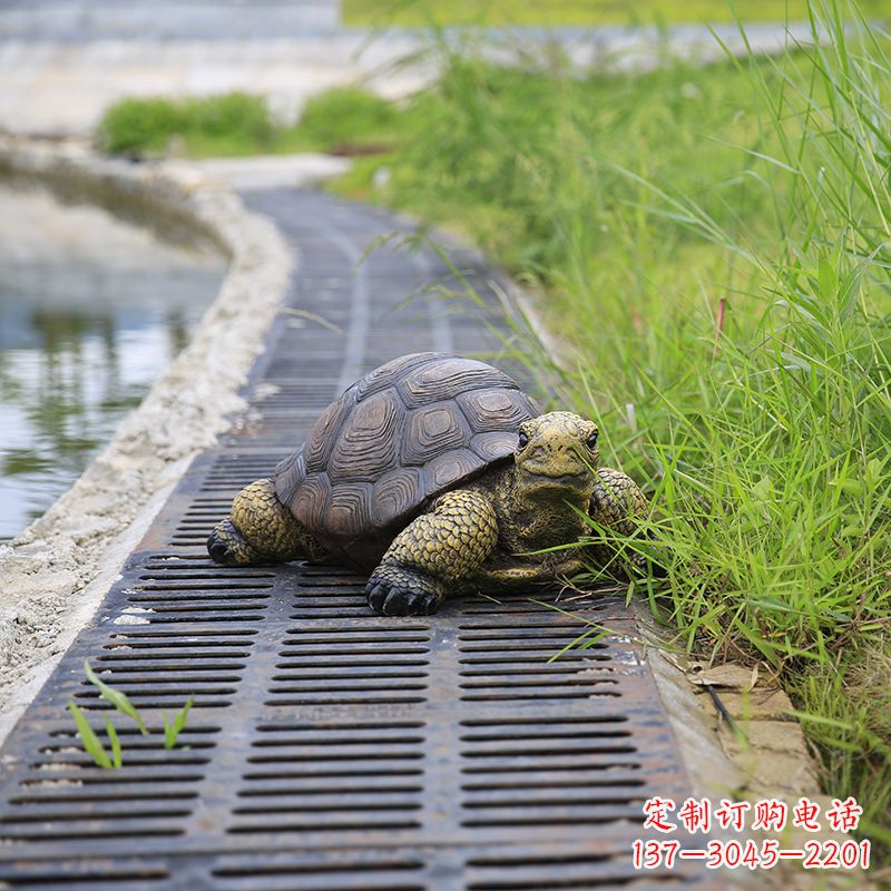 荆州园林水景动物仿真乌龟雕塑