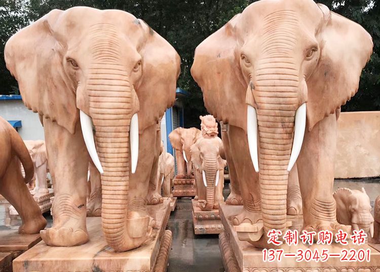 荆州招财大象石雕