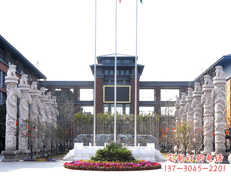 荆州中国华表雕塑-校园园林广场景观装饰雕塑