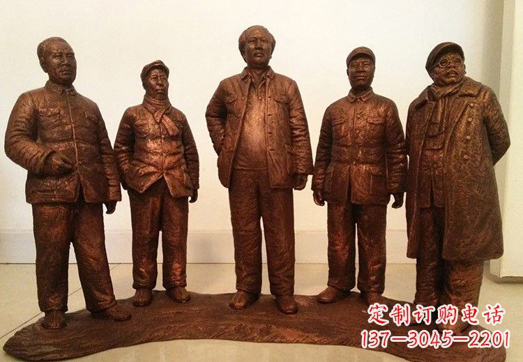 荆州中国近代伟人系列铜雕像