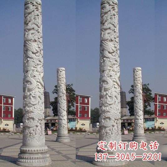 荆州中国龙柱雕塑