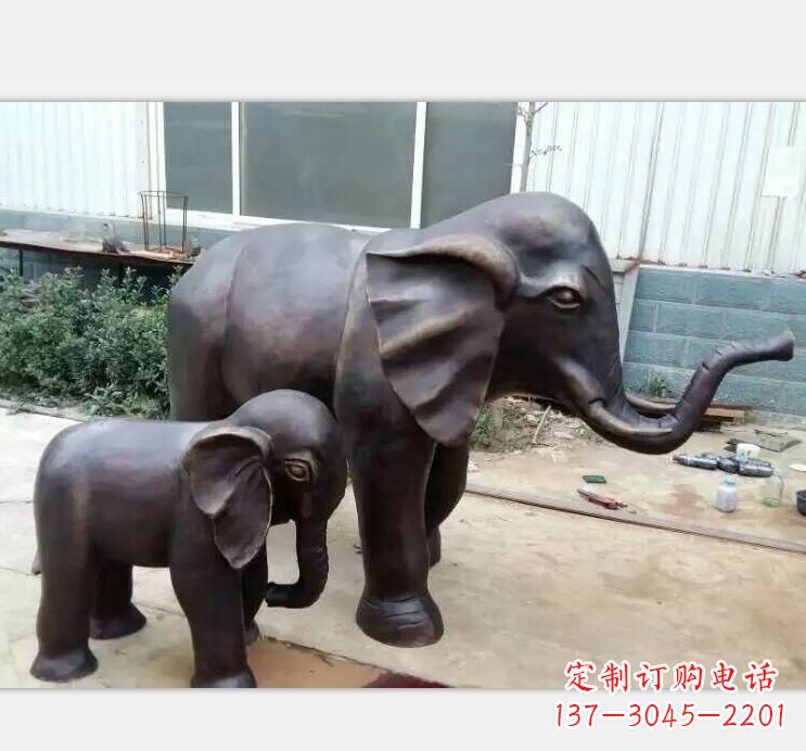 荆州铸铜公园大象雕塑