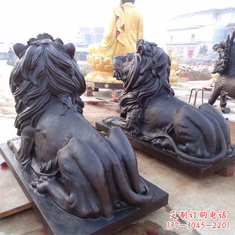 荆州铸铜汇丰狮子