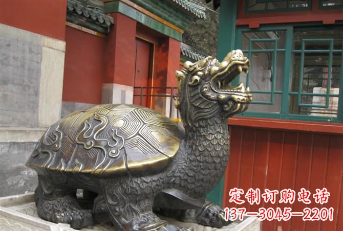 荆州铸铜龙龟雕塑